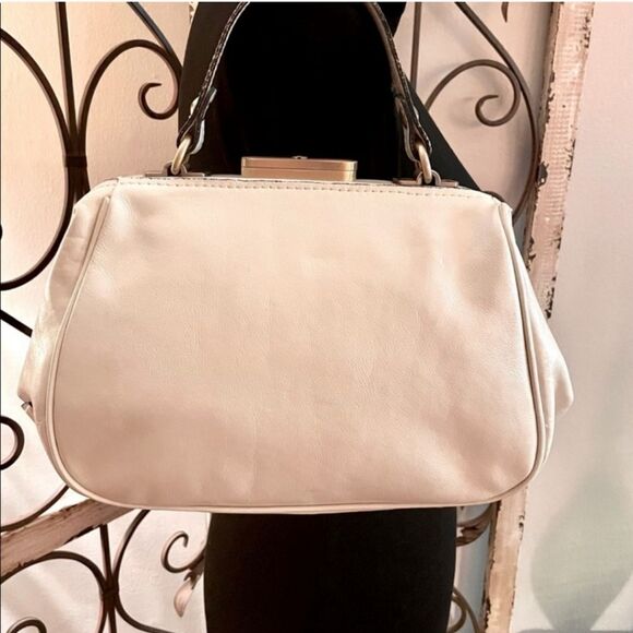 Patricia Nash Gracchi Leather Calf Hair Satchel - Picture 2 of 11